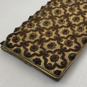 Vintage Gold Thread Clutch